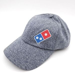 Domino’s Pizza Strapback Hat Adult Adjustable Employee Workwear Gray Uniform Cap